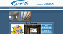 Desktop Screenshot of coastinsulation.net